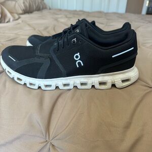 On Running Men's Black and White Sneakers